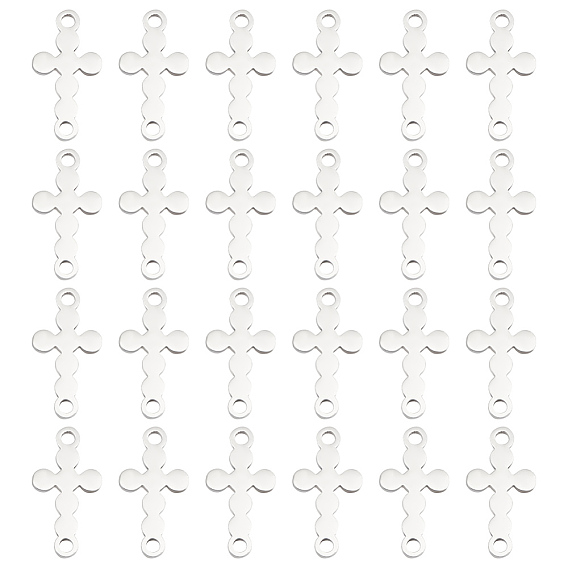 24шт 201 подвески из нержавеющей стали, лазерная резка, религиозные перекрестные ссылки