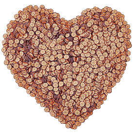 1 набор кабошонов из полимерной глины, спортивная тема