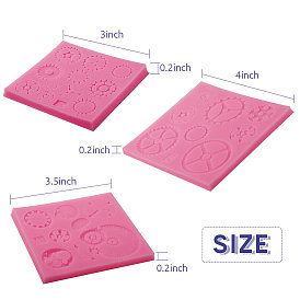 Steampunk Gear Shape DIY Food Grade Silicone Molds, Fondant Molds, For DIY Cake Decoration, Chocolate, Candy, UV Resin & Epoxy Resin Jewelry Making