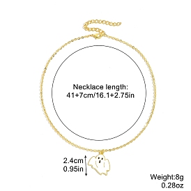 Ожерелья с эмалевыми подвесками из сплава на Хэллоуин для женщин и мужчин