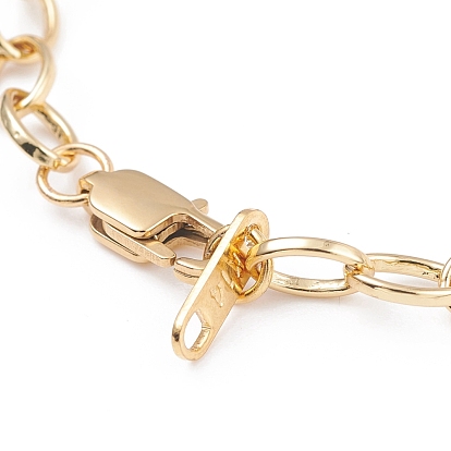 Brass Cable Chain Bracelet for Men Women