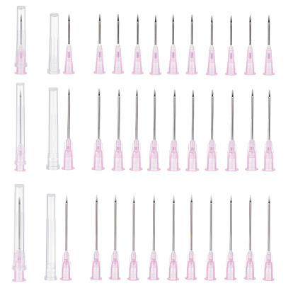 90 шт. 3 стиль 304 игла-дозатор из нержавеющей стали с пластиковым люэровским наконечником и колпачком, ветеринарная игла для инъекций, игла для домашней птицы