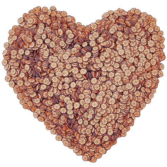 1 набор кабошонов из полимерной глины, спортивная тема