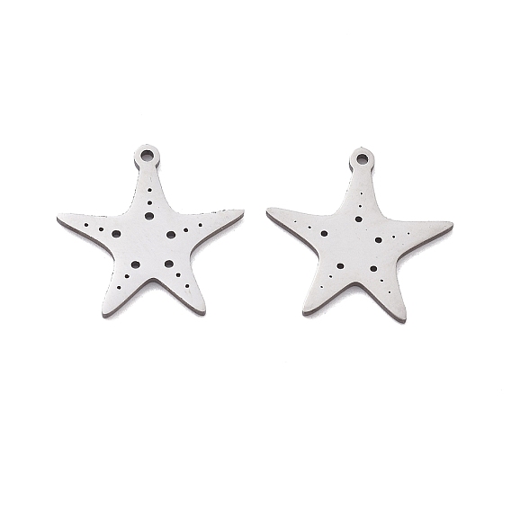 201 прелести нержавеющей стали, лазерная резка, звезда очарование, анти-тускнение