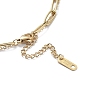 201 Stainless Steel Cable & Paperclip Chains Double Layer Necklaces, with Sun Pendant