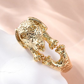 Латунные манжеты для женщин и мужчин, собака