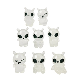 Luminous Resin Alien Mini Ornaments, Glow in the Dark, Micro Landscape Home Office Desktop Decoration
