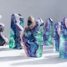 Natural Fluorite Display Decorations, for Home Decoration, Nuggets