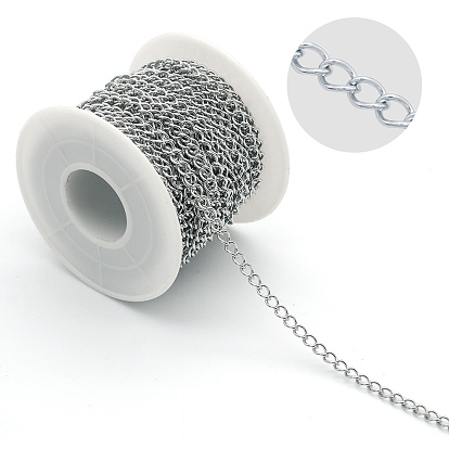 Ионное покрытие (ip) 304 бордюрные цепи из нержавеющей стали, несварные, без катушки / карточной бумаги