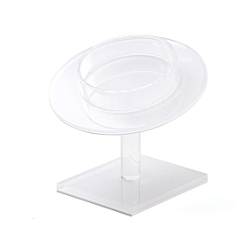 Organic Glass Single Bracelet Display Riser Stands