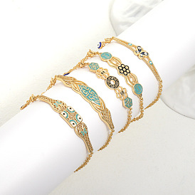 Creative Fashionable Cat Eye Oil Drop Bracelet with Adjustable Chain by Xihuan - High-end and Personalized European Style Jewelry