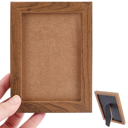 Rechteckiger Holz-Fotorahmenständer mit Fenster