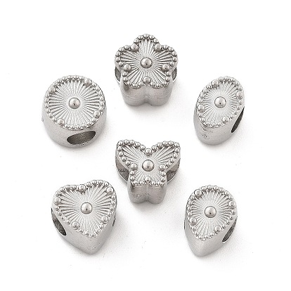 304 из нержавеющей стали европейские шарики, большие шарики отверстия, цвет нержавеющей стали