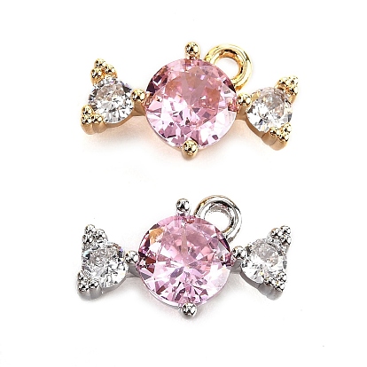 Латунь прокладывает кубические циркониевые прелести, без кадмия, без никеля и без свинца, конфеты