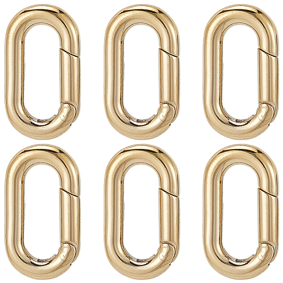 6Ионное покрытие (IP) 304 Кольца пружинного затвора из нержавеющей стали, овальные