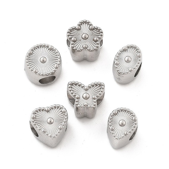 304 из нержавеющей стали европейские шарики, большие шарики отверстия, цвет нержавеющей стали