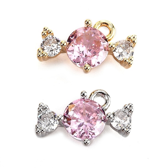 Латунь прокладывает кубические циркониевые прелести, без кадмия, без никеля и без свинца, конфеты