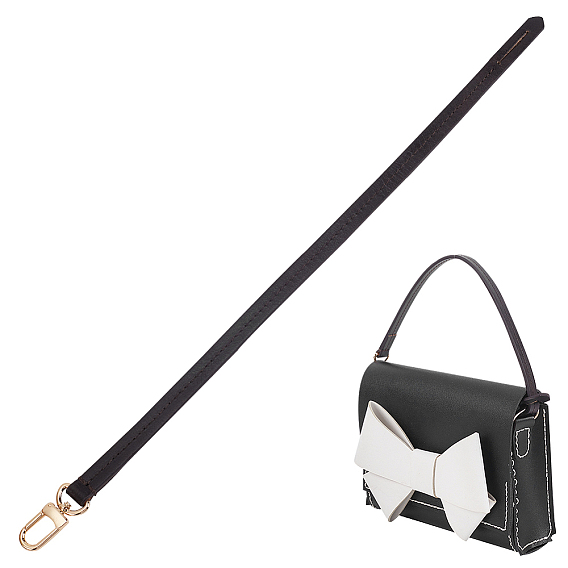 Sangles de sac en cuir, fermoirs alliage pivotantes