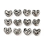 316 полые бусины из хирургической нержавеющей стали, сердце с двенадцатью созвездиями