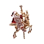 Christmas Alloy Rhinestone Napkin Rings, with Enamel, Napkin Holder Adornment, Restaurant Daily Accessories