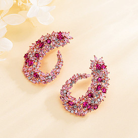 Elegant Leaf and Flower Earrings for Sophisticated Women