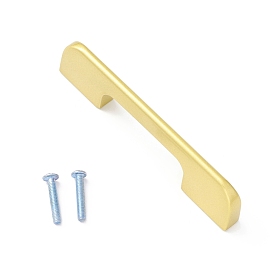 Zinc Alloy Bar Cabinet Door Knobs, Kitchen Drawer Pulls Cabinet Handles, with Iron Screws
