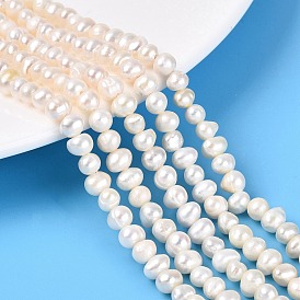 Нити из натурального культивированного пресноводного жемчуга, картофель