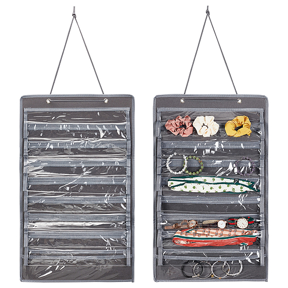 Сумка для ювелирных изделий из нетканых материалов, настенные полки шкафы для хранения вещей, прозрачные сетки из пвх ювелирные рулоны