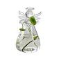 Transparent Glass Angel Vase, Flower Hydroponic Container, for Home Decoration