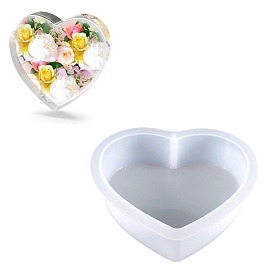 Heart DIY Decoration Silicone Molds, Resin Casting Molds, For UV Resin, Epoxy Resin Jewelry Making