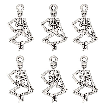 100 шт. Подвески из сплава в тибетском стиле, без свинца и без кадмия, скелет