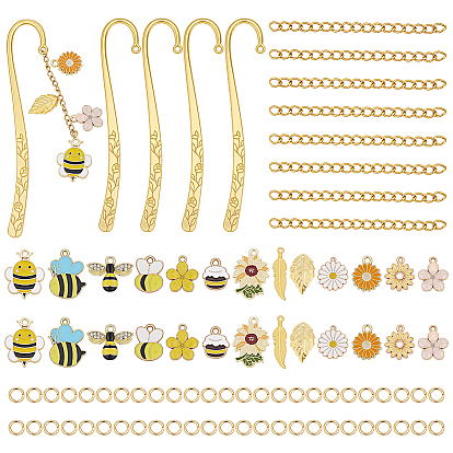 Kits de marcadores de bricolaje, incluyendo marcadores de aleación, colgantes de aleación y hierro, 304 argollas de acero inoxidable, 304 extensor de acero inoxidable