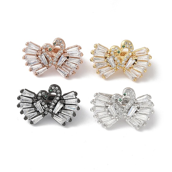 Латунные застежки-молнии с микропаве из кубического циркония, без свинца и без кадмия, долговечный, стойки покрытие