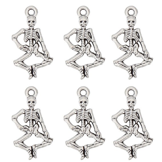 100 шт. Подвески из сплава в тибетском стиле, без свинца и без кадмия, скелет
