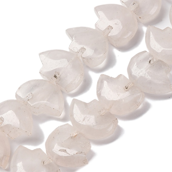 Природного розового кварца нитей бисера, Zuni медведь