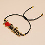 Handmade Punk Style Beaded Bracelet with Heart Charm for Fall/Winter Fashion