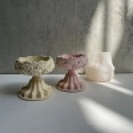 Moules en silicone de chandelier en forme de lotus bricolage, moules à bougies, pour résine, gesso, fabrication artisanale de ciment