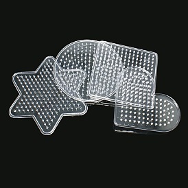 Formes mixtes ABC accessoires de perles de fusibles pegboards bricolage, 79~103x73~92x5mm