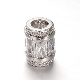 Колонка латунь микро проложить кубического циркония большое отверстие шарики европейца