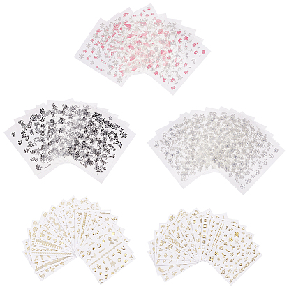 3D Nail Art Stickers Decals, DIY Nail Art Decoration, Mixed Patterns