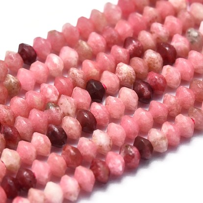 Brins de perles de thulite naturelles, facette, Toupie