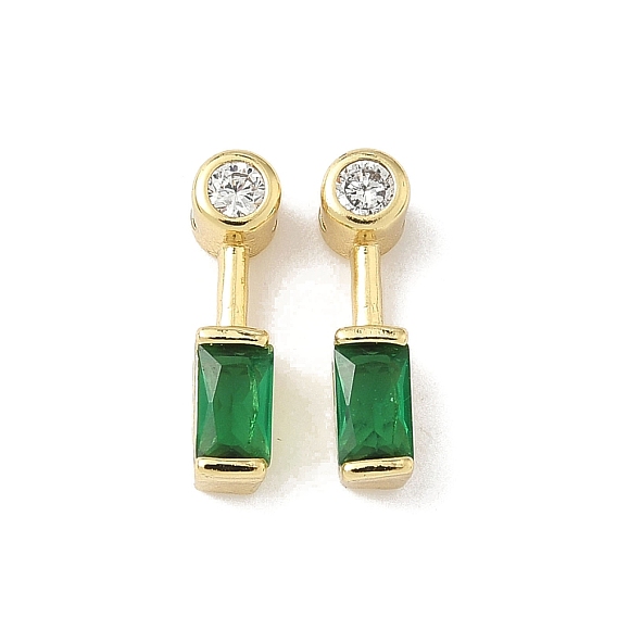 Подвески из латуни, прозрачного кубического циркония и стекла, плоские круглые и прямоугольник, без кадмия и без свинца, долговечный, стойки покрытие