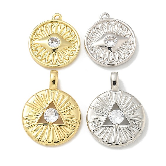 Стойка металлическая латунная микропрофилированная кубическая циркония подвески, долговечный, без свинца и без кадмия, плоские круглые прелести