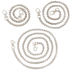 3 прядь 3 стиль железный ящик цепи сумка ремень, с поворотными застежками из цинкового сплава, для замены ремней для мешков