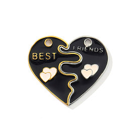 304 нержавеющей стальной эмали подвески, сердце прелести, сплит подвески, ионное покрытие (ip)