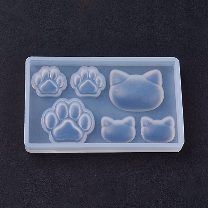 Silicone Molds, Resin Casting Moulds, Jewelry Making DIY Tool For UV Resin, Epoxy Resin Jewelry Making, Cat & Bear Paw
