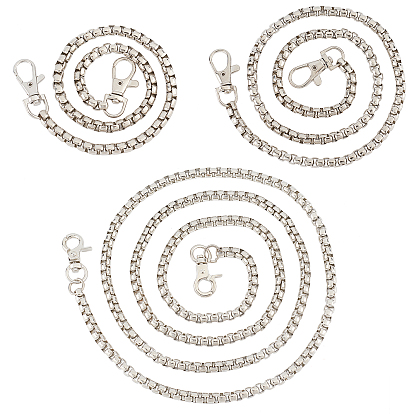 3 прядь 3 стиль железный ящик цепи сумка ремень, с поворотными застежками из цинкового сплава, для замены ремней для мешков