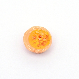 Смола декодирует кабошоны, имитация еды, без отверстия , яичный тарт