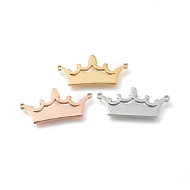 Ion Plating(IP) 304 Stainless Steel Pendants, Crown