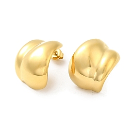 304 Stainless Steel Stud Earrings for Women, Leaf